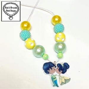 Princess Tiana & Her Prince Necklace